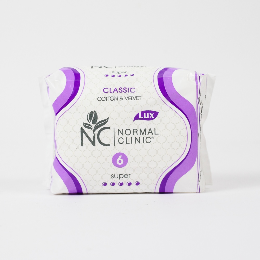 Прокладки гигиенические "Normal clinic" Classic super, 6 капель, 6шт NCF20K