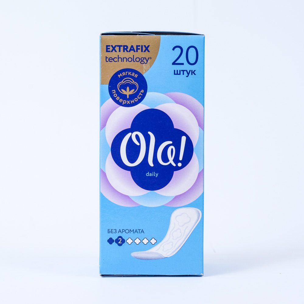 Прокладки ежедневные "Ola" Daily, 2 капли, 20шт 31832