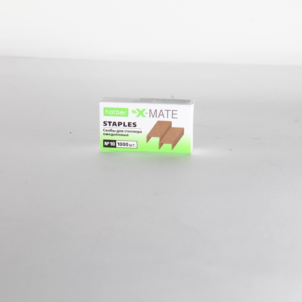 Скобы №10 медные, 1000шт "Hatber" X-mate SS_063652