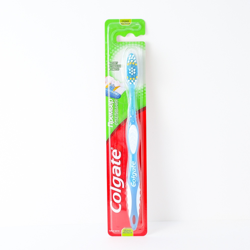 Зубная щётка "Colgate" Премьер отбеливания, 1шт средняя щетина 330449