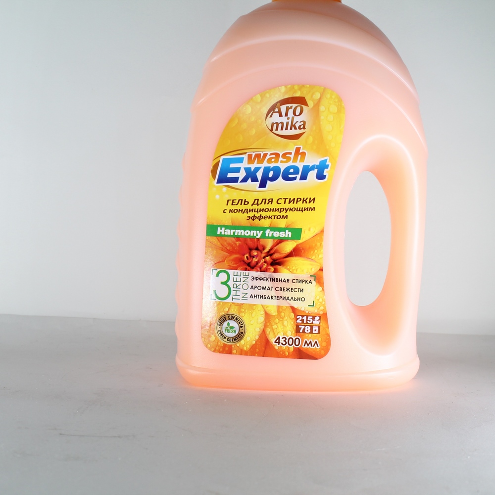 Гель для стирки "Aromika" Wash Exspert harmony fresh, ручная и машинная стирка для цветных тканей, 4