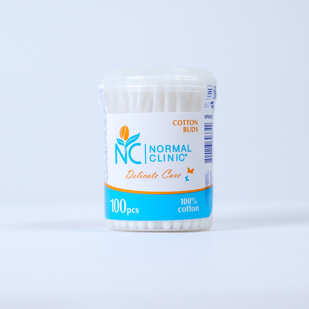 Ватные палочки "Normal clinic" Delicate care , 100шт VPF031