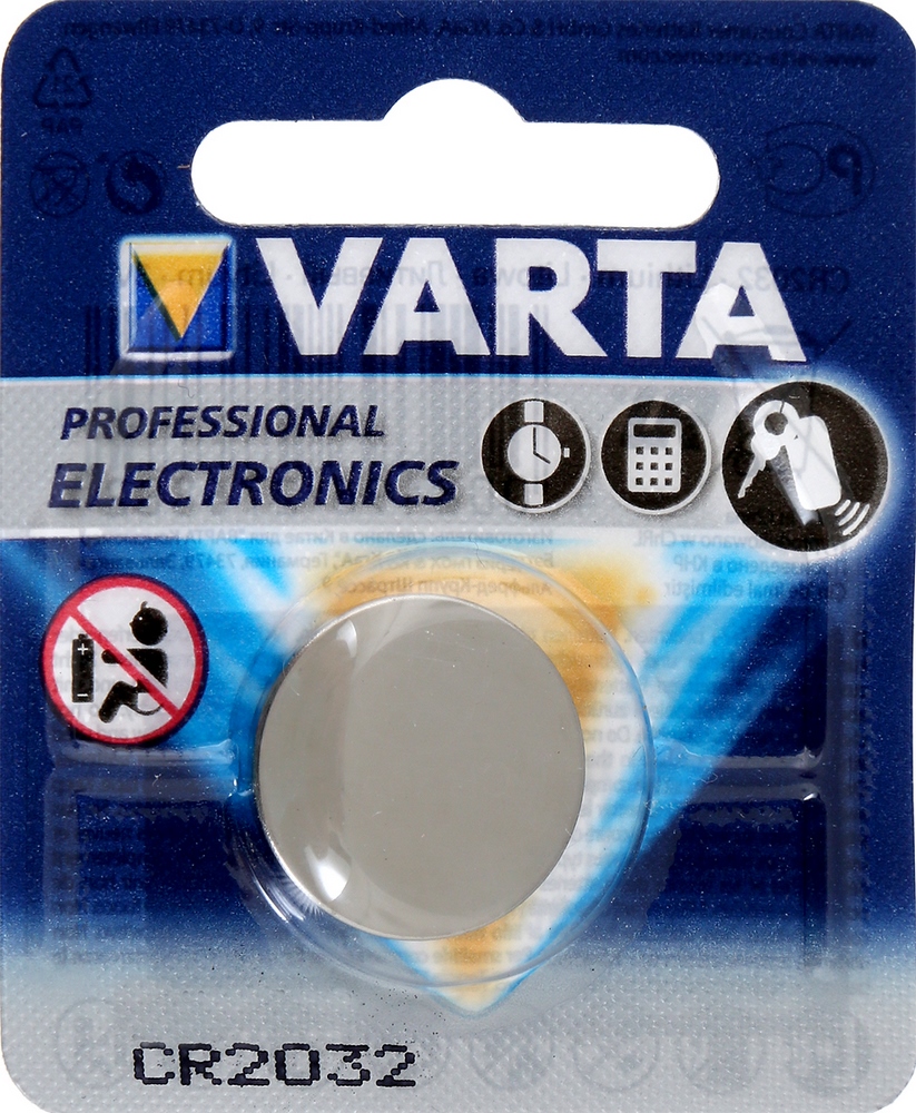 Батарейки таблетка 3V 1шт "Varta" Lithum CR 2032 76882