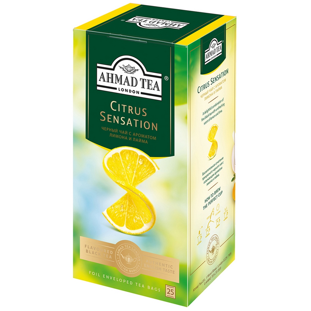 Чай травянной, пакетированный, 20*2гр "Ahmad tea" "Citrus passion - апельсин и лимон" 11648