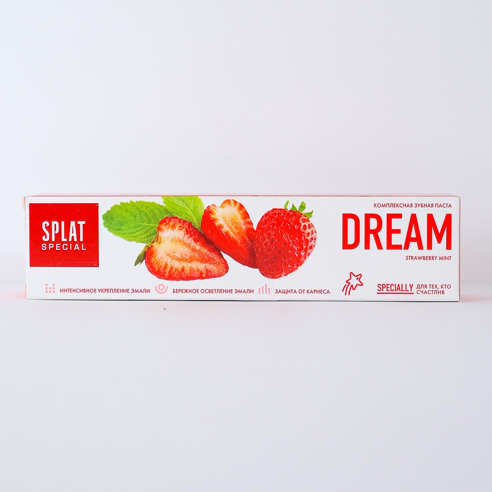 Зубная паста "Splat" Dream клубника, комплексное действие 75гр 01597