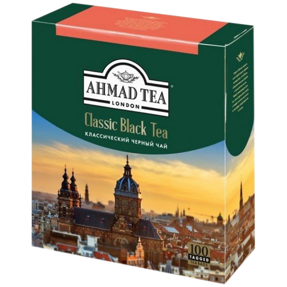 Чай крепкий черный, пакетированный, 100*2гр "Ahmad tea" "Classic" 16650