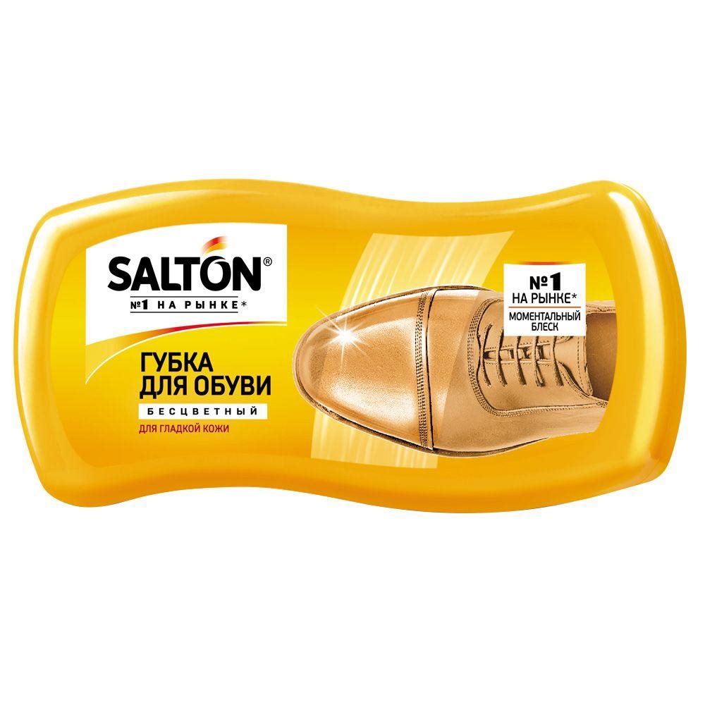 Губка для обуви "Salton" БС, для гладкой кожи, бесцветный, мини 20286