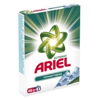 Порошок стиральный "Ariel" Горный родник, ручная стирка, для всех типов тканей, 450гр 32224