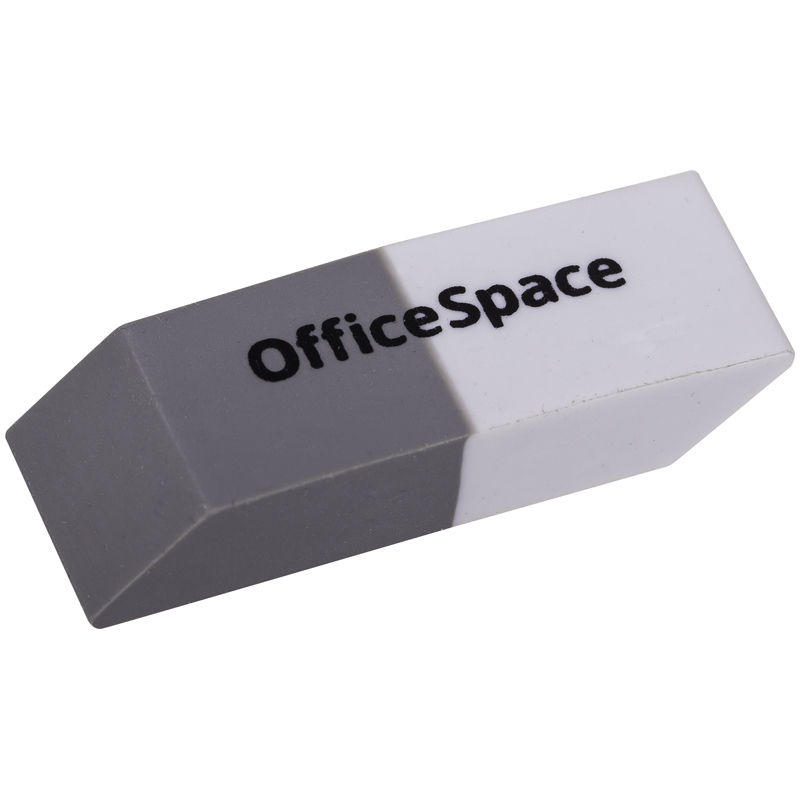 Ластик прямоугольный белый/серый-красный/синий "Office Space" БС OBGP_10064