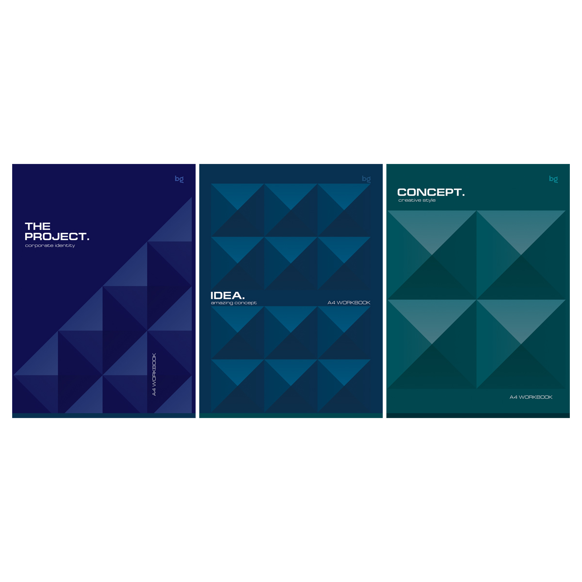 Тетрадь для конспектов А4 60 листов , клетка, на скобе, с рисунком "BG" Monocolor. Corporate identit