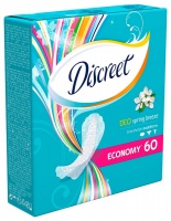 Прокладки ежедневные "Discreet" DEO spring breeze, 1 капля, 60шт 70316