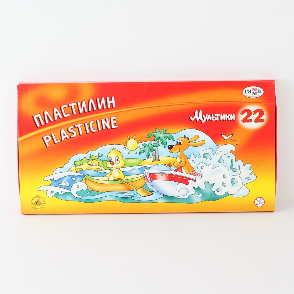 Пластилин школьный 22 цвета 440гр "Гамма" Мультики 210119_03