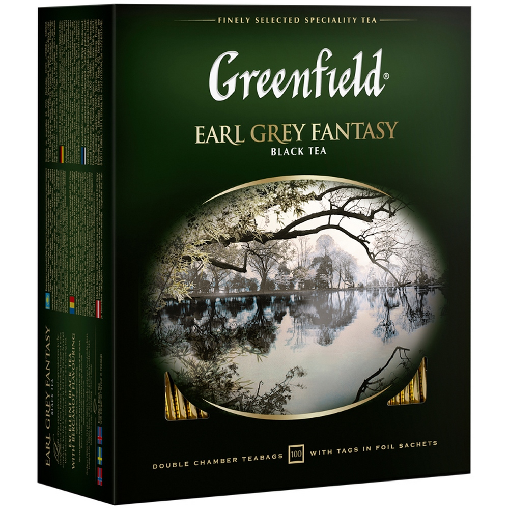 Чай крепкий черный, пакетированный, 100*2гр "Greenfield" Earl Grey fantasy 05848