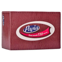 Салфетки бумажные "Papia" БС, 2 слоя, 120шт 14415
