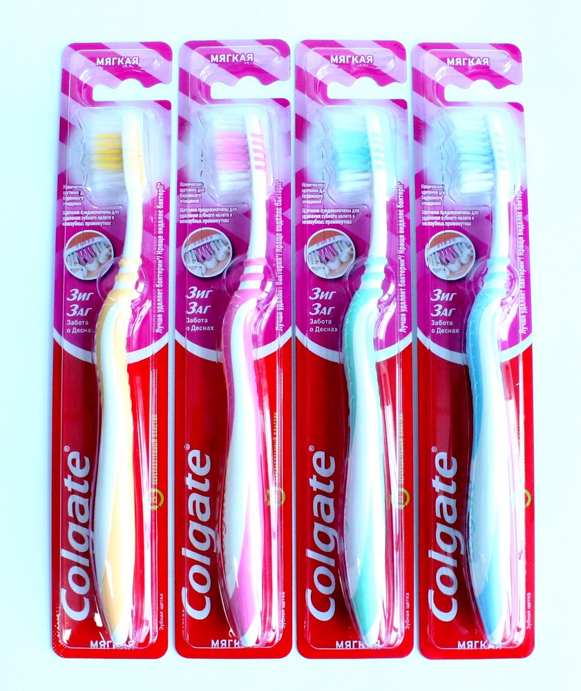 Зубная щётка "Colgate" Зиг-Заг, 1шт мягкая щетина 99924