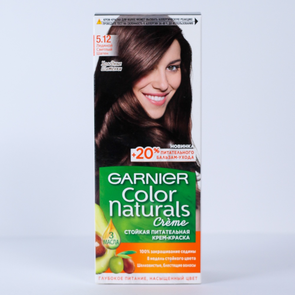 Краска для волос "Garnier" Color naturals, ледяной светлый шатен, 36079