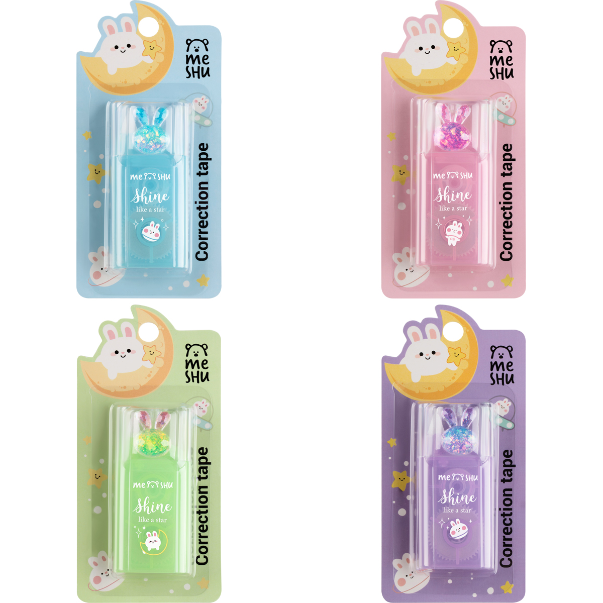Корректирующая лента 5мм, 6м "Meshu" Shiny Bunny MS_65615