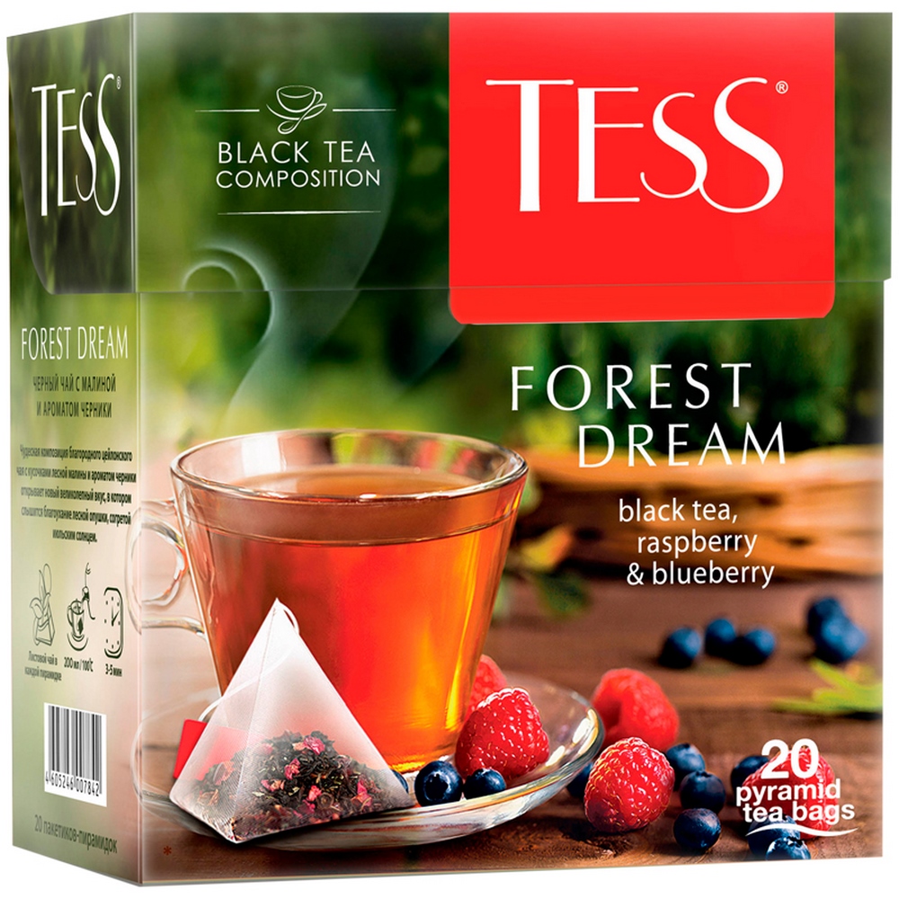Чай фруктовый, пакетированный, 20*1,8гр "Tess" Лесные ягоды 07842 