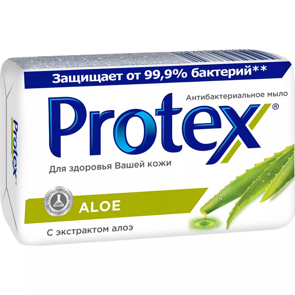 Мыло кусковое "Protex" Aloe антибактериальное, 90гр 37303
