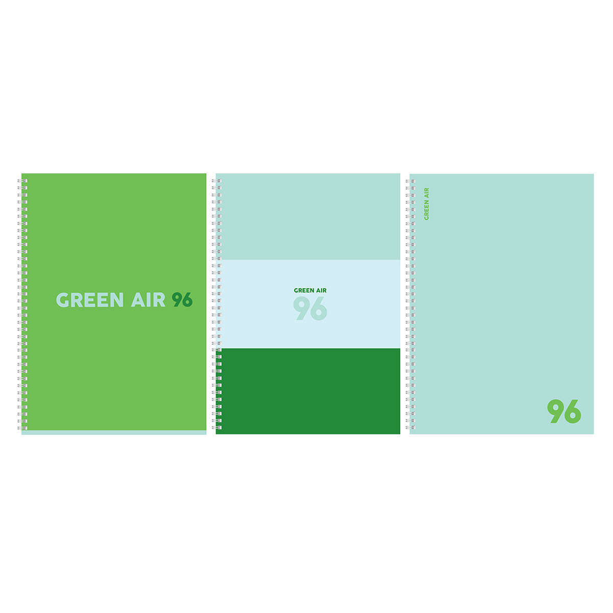 Тетрадь для конспектов А4 96 листов, клетка, на спирали, с рисунком БиДжи Green air 0Т4гр96_лм 11925
