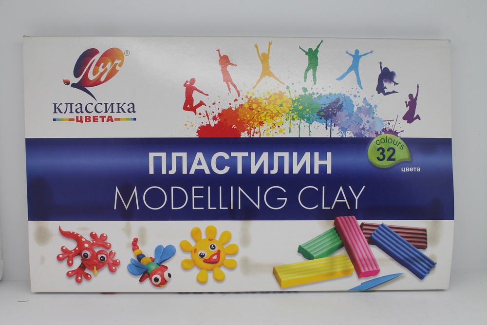 Пластилин школьный 32 цвета 640гр "Луч" Классика цвета 31С 2065-08