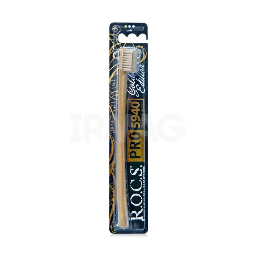 Зубная щётка "R.O.C.S." Gild edition, 1шт мягкая щетина 30609