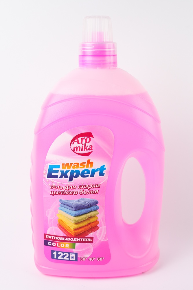 Гель для стирки "Aromika" Wash Exspert Color, машинная стирка для цветных тканей, 4.3кг 25661