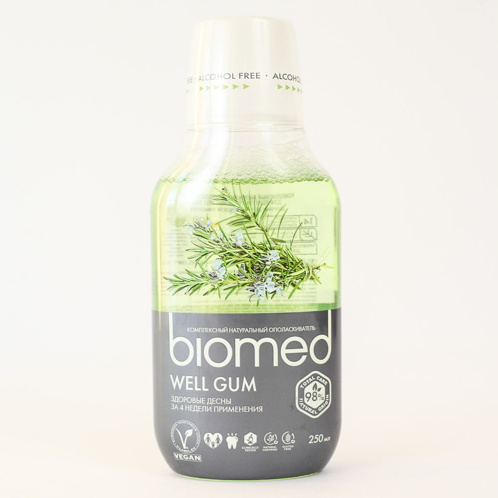 Ополаскиватель для полости рта "Biomed" WELL GUM, с натуральным экстрактом  31643