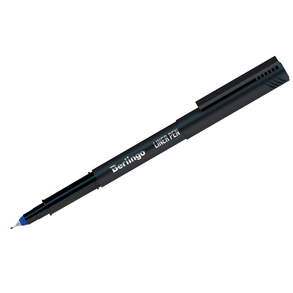 Ручка капилярная 0,4мм, цвет синий 1шт "Berlingo" Liner pen СК_40682