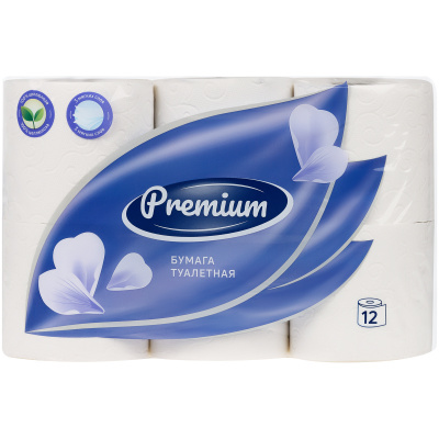 Туалетная бумага "Office Spase" Premium, 3 слоя, 12шт 325792