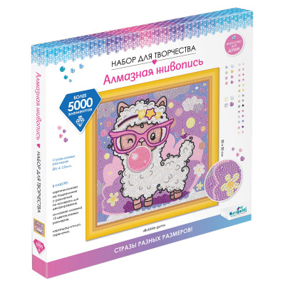 Аквамозаика алмазная 30*30см "Origami" Bubble gum 07105