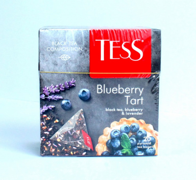 Чай крепкий черный, пакетированный, 20*1,8гр "Tess" Blueberry tart 15274