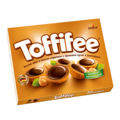 Набор конфет "Storck" Toffifee, лесной орех в мягкой карамели, 250гр 905359