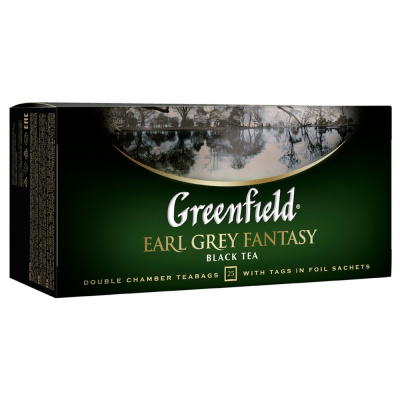 Чай черный, пакетированный, 25*2гр "Greenfield" Earl Grey fantasy 159082
