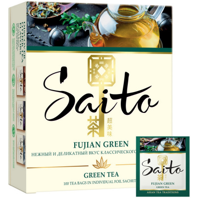 Чай зеленый, пакетированный, 100*1,7гр "Saita" Fujian green 07828