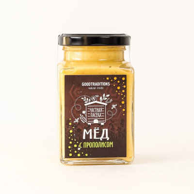 Мёд "Goodtraditions" С прополисом, 1шт, 300гр 461547