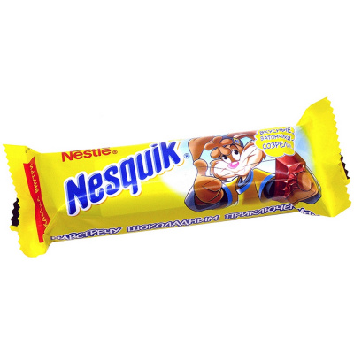 Батончик "Nesquik" БС, молочный шоколад, 43гр 21915