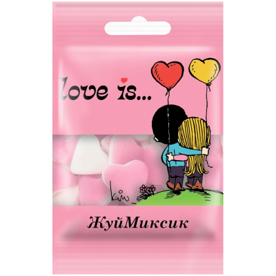 Мармелад "Love is..." ЖуйМиксик, холодок-малина, 25гр 73188