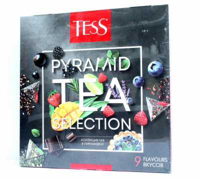 Подарочный набор чая, пакетированный, 81гр (45шт) "Tess" Pyramid selection 016622