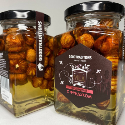 Мёд "Goodtraditions" С фундуком, 1шт, 300гр 461417