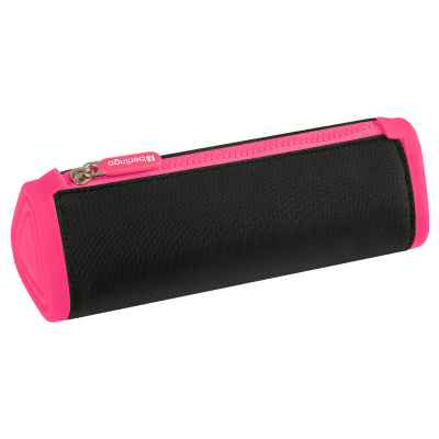 Пенал мягкий косметичка, черный "Berlingo" Black and pink BR-PM-070402