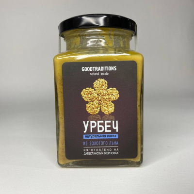 Урбеч "Goodtraditions" Из золотистого льна, 1шт, 230гр 461608