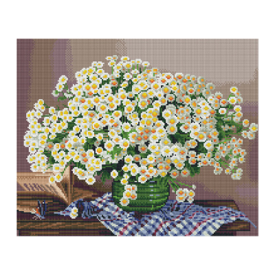 Мозайка алмазная 40*50см "Три совы" Ромашки АМ4050_47551