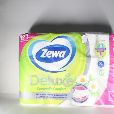 Туалетная бумага "Zewa" Deluxe, ромашка, 3 слоя, 12шт 08995