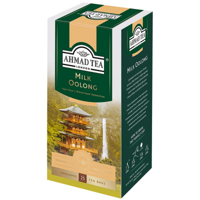 Чай крепкий черный, пакетированный, 25*1,8гр "Ahmad tea" "Milk oolong - молочный аромат" 16513 