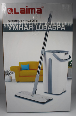 Швабра+ведро+насадка для швабры "Laima" Pro clean, пластик 607979