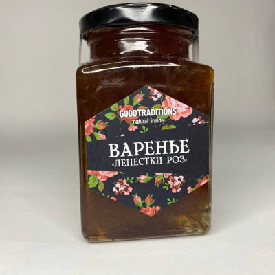 Варенье "Goodtraditions" Лепестки роз, 1шт, 375гр 461295