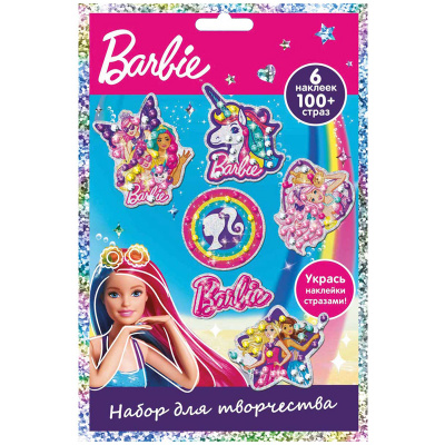 Аквамозаика алмазная 6*4см "Премьера паблишинг" Barbie. Укрась и наклей! LN0044