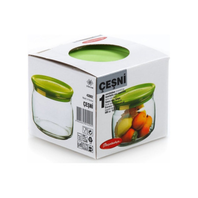 Банка для сыпучих продуктов стеклянная, 0,4л "Pasabahce" Чешни 43002