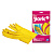Перчатки для уборки "York" Well done, M, резиновые, желтые 092020